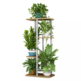 Virágállvány, fehér/sonoma tölgy, ledor TYP 1 Virágállvány, fehér/sonoma tölgy, ledor TYP 1