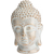 Java Champagne buddha fej szobor 23,5cm