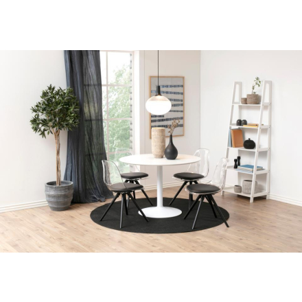Ibiza Kerek Étkezőasztal Fehér MDF-lap 74cm