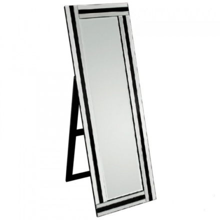 Contessa Black állótükör 50x150 cm