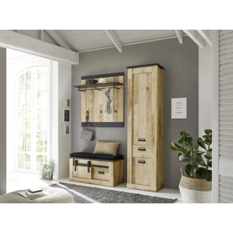 Sherwood 2 előszoba szett antik tölgy/antracit