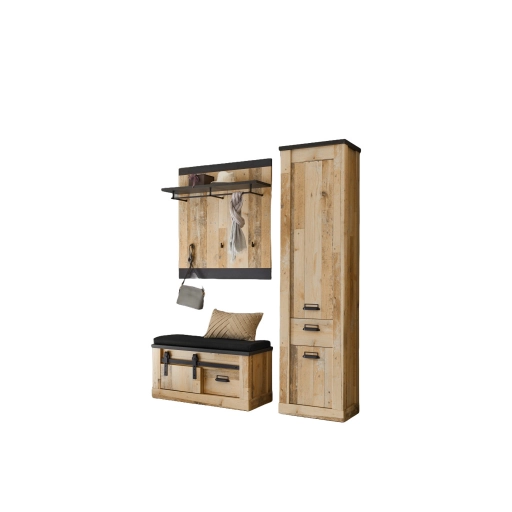 Sherwood 2 előszoba szett antik tölgy/antracit