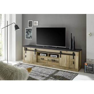 Sherwood széles TV állvány antik tölgy/antracit