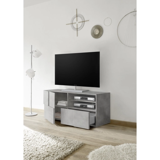DAMA Kis Beton TV Szekrény 1 ajtós 1 fiókos 121cm