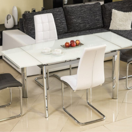 GD-020 Fehér Étkezőasztal Bővíthető: 120-180cm