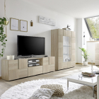 DAMA Nagy Sonoma tölgy TV Szekrény 2 ajtós 1 fiókos 181cm