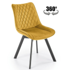 K520 forgatható étkezőszék mustár sárga