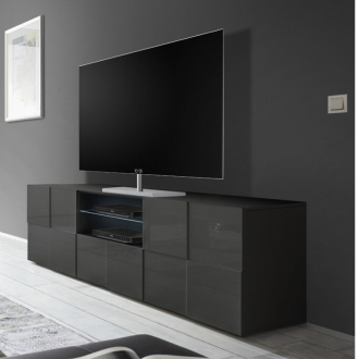   DAMA Nagy Antracit szürke TV Szekrény 2 ajtós 1 fiókos 181cm