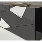 Vittoria 2 ajtós komód antracit 121 cm