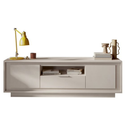 SKY 2.0 TV-szekrény 2 ajtóval és 1 fiókkal, kasmír színű laminált vázzal és előlapokkal
