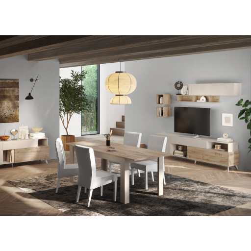 Monaco TV szekrény Cadiz tölgy/kasmír