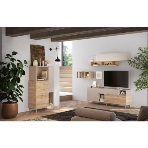 Monaco magas komód kasmír - cadiz tölgy
