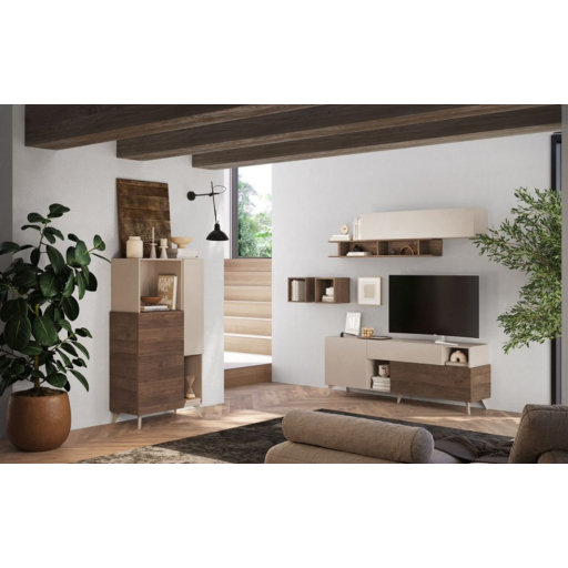 Monaco magas komód kasmír - mercure tölgy