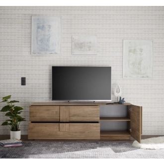   Jupiter 1 ajtós, 2 fiókos tv állvány mercure tölgy 182 cm