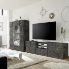 DAMA Nagy Oxidált TV Szekrény 2 ajtós 1 fiókos 181cm