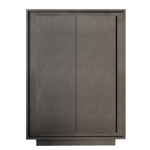 SKY 2.0 magas komód, 2 ajtóval, sötét láva vázzal és laminált előlapokkal