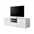 DAMA Nagy Fehér TV Szekrény 2 ajtós 1 fiókos 181cm