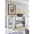 DAMA Fehér Komód 2 ajtós 2 fiókos