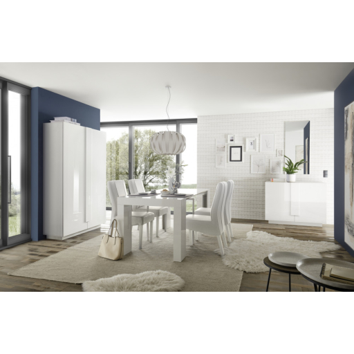 Jupiter 2 ajtós komód fehér 120 cm