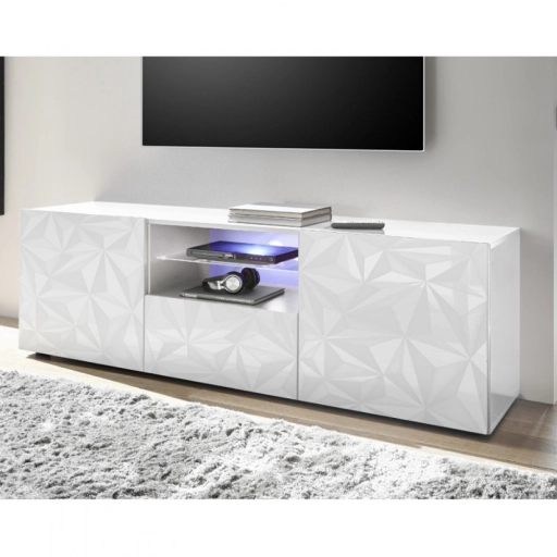 PRISMA Fehér Nagy TV szekrény 2 ajtós 1 fiókos 181cm