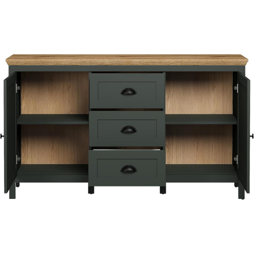 Stanton fiókos szekrény sötétzöld