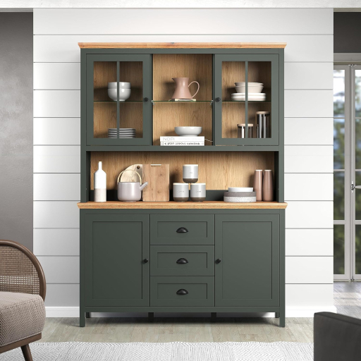 Stanton tálalószekrény sötétzöld