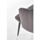 K-386 étkezőszék Szürke bársony szövet