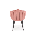 K-410 étkezőszék Rózsaszín bársony szövet