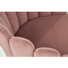 K-410 étkezőszék Rózsaszín bársony szövet