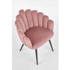K-410 étkezőszék Rózsaszín bársony szövet