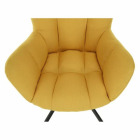 KOMODO forgó fotel sárga/fekete