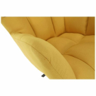 KOMODO forgó fotel sárga/fekete