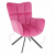 KOMODO forgó fotel rózsaszín/fekete