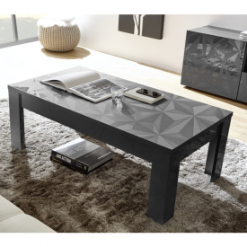 PRISMA Antracit szürke Dohányzóasztal 122cm PRISMA Antracit szürke Dohányzóasztal 122cm