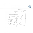 Lord Velvet fotel curry