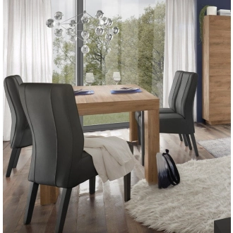 RIMINI asztal, 137 - 185 x 90 cm, laminált Mercure tölgy