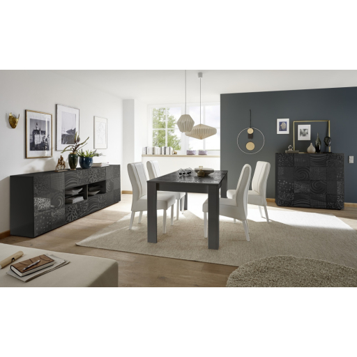 MIRO Antracit szürke Étkezőasztal 180cm