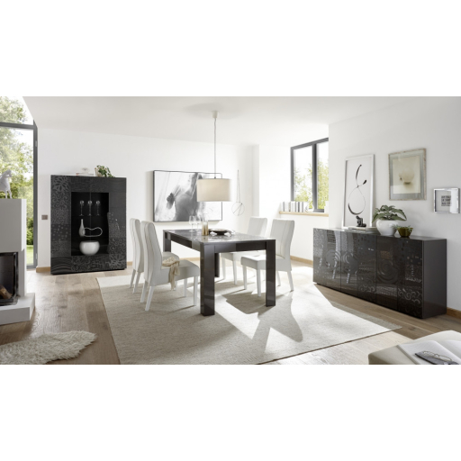 MIRO Antracit szürke Étkezőasztal 180cm