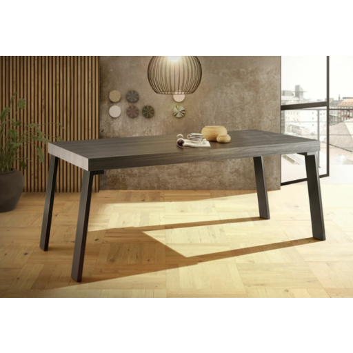 CITY étkezőasztal, fekete 189x88x78 cm