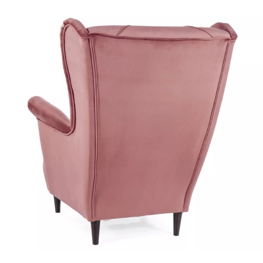 Lady Velvet fotel antik rózsaszín