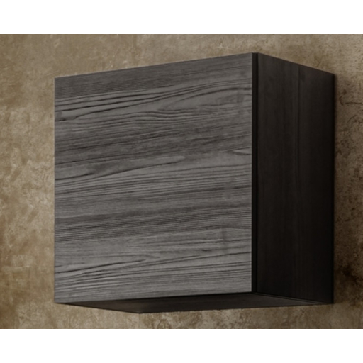 CITY egyajtós fali szekrény, fekete, laminált vázzal és előlapokkal