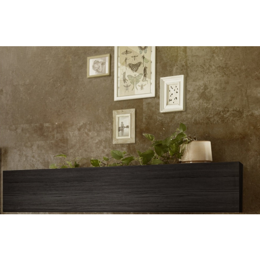 CITY egyajtós fali szekrény, felfelé ajtóval, fekete, laminált vázzal és előlapokkal