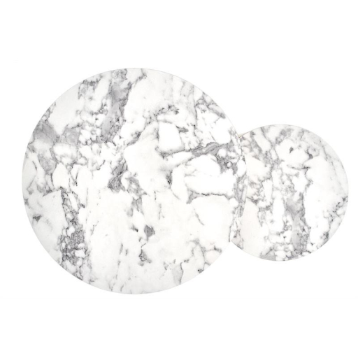 Paola dohányzóasztal szett Márvány - Arany