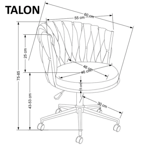 Talon forgószék rózsaszín
