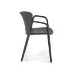 K-491 karfás kerti szék fekete