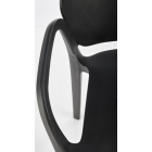 K-491 karfás kerti szék fekete