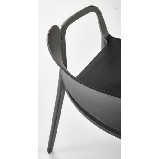 K-491 karfás kerti szék fekete