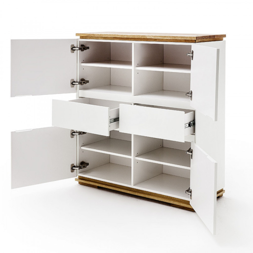 CHIARO Fehér nagy komód