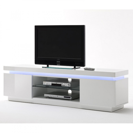 OCEAN Magasfényű Fehér TV Állvány 175 cm