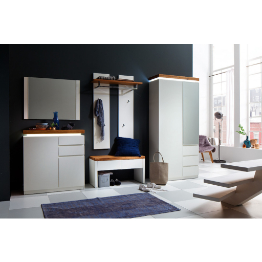 Romina matt fehér kabátakasztó panel MDF-ből